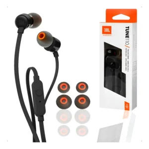 Fone De Ouvido In-ear Jbl Tune 110 Academia Som Auricular Black