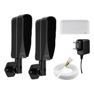 Kit Sensor Barreira Ativo Iva 5080t P/ Amt 8000 Intelbras Cor Preto