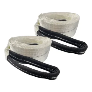 2 Cintas Elevação Carga 4ton X 5 Mts 100mm Fator Seg 5:1 Br Cor Branco