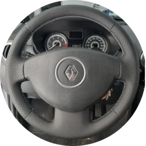 Capa De Volante Costurada Sandero 2014 Preto - Sintético 2.0 Linho