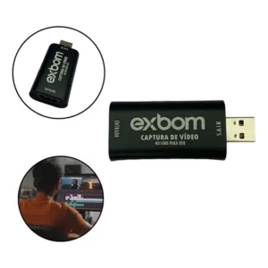 Placa De Captura Para Streaming E Youtubers Com Usb Full Hd