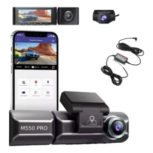 Azdome M550 Pro 5g Wifi Dashcam Veicular + Kit 24hrs C/ Nf