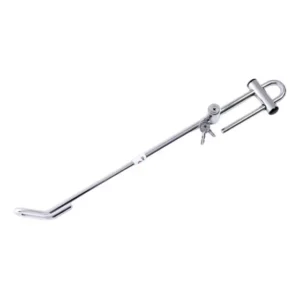 Trava Anti Furto Cromada Aço Volante Direção Pedal