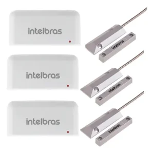 Kit De Acessórios Alarme Intelbras Tx 8000 + Xas Porta Aço