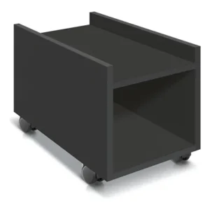 Suporte De Gabinete Computador Cpu Com Rodas Em Mdf Preto Preto