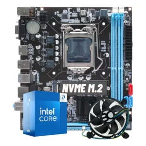 Kit I7 3770 Intel Core + Placa Mãe B75 M2 Gigabit + Cooler Preto