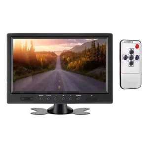 Tela Monitor Veicular Lcd 9 Polegadas Para Câmera De Ré Tv Preto