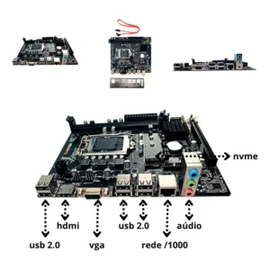 Kit Upgrade Core I3 + Placa Mãe Lga 1155 + 8gb Ddr3 Corpreto Preto