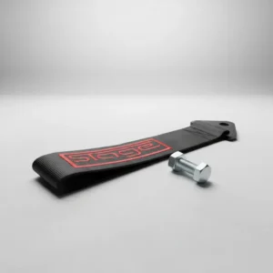 Tow Strap Hook Cinta Reboque Engate Esportivo Stage Importad Cor Black Red