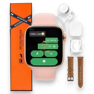 Relógio Smartwatch Microwear W11 Mini Série 11 Chatgpt 42mm Lançamento 2026 Rosa