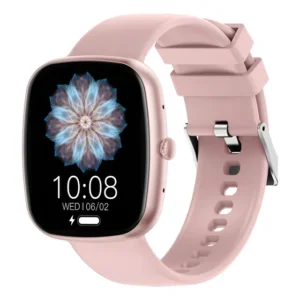 Smartwatch Relógio Haiz Watch Mini Ligação Bluetooth 1.83 Pulseira Rosa
