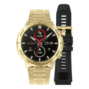 Smartwatch Technos Connect Sports Call Dourado - Tsportscad/ Dourado Preto
