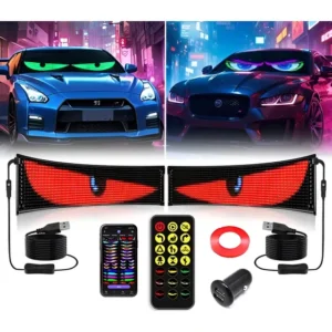 Kit 2 Peças Olho Painel Led 12x60cm Tela Carro Caminhão