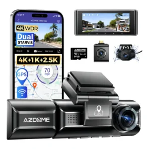 Câmera Veicular Azdome M550 Max 4K 3 Canais WiFi GPS Visão Noturna