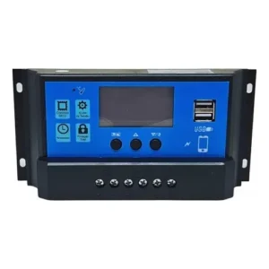 Controlador De Carga solar placas fotovoltaicas 60a Pwm Lcd Usb sistema off-grid compativel com placa solar 12V até 780w e 24V até 1560w