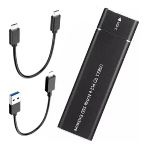 Case Para Ssd Nvme Usb-c Type C Externo 10gbps Cor Preto