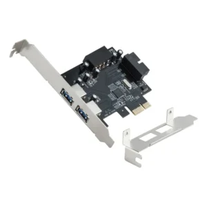 Placa PCI-E Dex 2 Portas USB 3.0 19 Pinos Painel Frontal Conector Interno