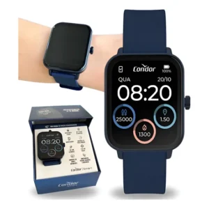 Relógio Condor Smartwatch Unissex Esportivo Treino Esporte Preto