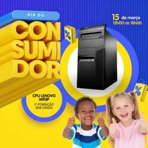 Cpu Desktop Pc Lenovo M93p I7 4ogeração 8gb 240ssd 240 Gb 8 Gb Intel Hd Graphics (Recondicionado)