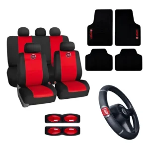 Kit Capa Banco Carro Fiat Uno Palio+tapete Capa P/volante