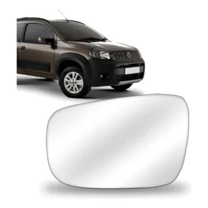 Lente Retrovisor Uno Way 2010 2011 2012 2013 Com Base