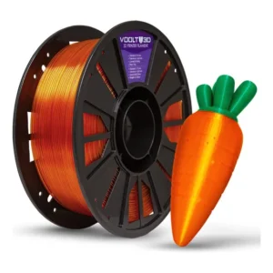 Filamento Petg Premium Translúcido 1kg - Voolt3d Cor Laranja translúcido