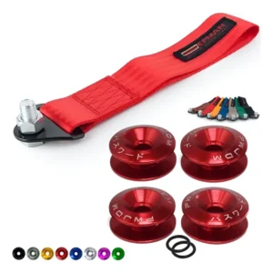 Tow Strap Cinta Para Reboque Esportiva + Anilha Para-choque