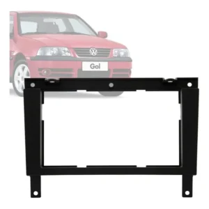 Moldura Dvd Preta 2din Gol Parati Saveiro G3 Preto