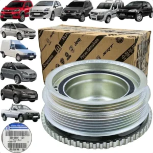 Polia Do Virabrequim Motor Fiat 1.0 1.3 1.4 C/ Ar E Direção