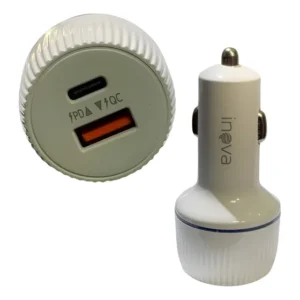 Carregador Veicular 45w Assendedor Rápido Automotivo Portati Branco