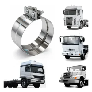 Abraçadeira Inox Para Tubo Escapamento Flexível 3,5 Polegada