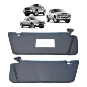 Quebra Sol C/ Espelho E Bolsa Ford Ranger 1997-2012 Grafite