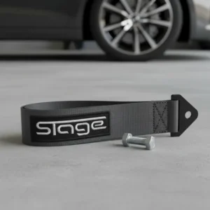 Tow Strap Hook Cinta Reboque Engate Esportivo Stage Importad Cor Cinza
