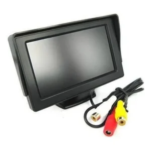 Mini Tela Lcd Monitor Para Câmera De Ré Veicular Kp-ca401 Preto