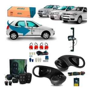 Kit Vidro Trava Alarme Positron Palio 4p Diant 1996/2000