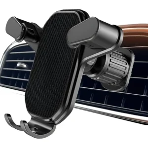 Suporte Celular Gps Veicular Carro Ar Condicionado Gira 360 Preto