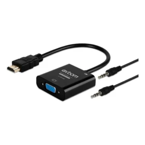 Cabo Conversor Adaptador Hdmi Para Vga Com Saída P2 Áudio 5v