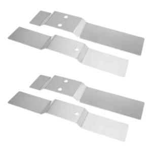 2 Pares Suporte Fixação Buzina Marítima 1m 74cm Inox Cromado