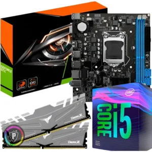 Kit Intel I5 + Placa Mãe + 16gb Ram + Placa Video Geforce Preto