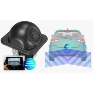 Câmera de Ré Automotiva Tartaruga Knup Ângulo 150° Preta À Prova D'Água