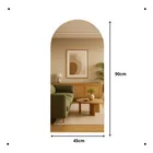 Espelho Oval Base Reta Formma 90x45 Design Moderno Pinterest Slipper - Suporte - Imagem 5