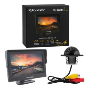 Câmera De Ré Rs-202br T Plus + Monitor Lcd Ips 4.3 Roadstar