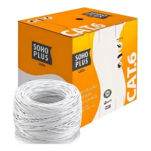 Cabo de Rede Furukawa Cat6 305 Metros Soho Plus Branco UTP