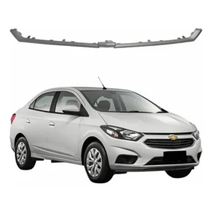 Moldura Grade Radiador Prisma 2017 2018 2019 Superior Cinza