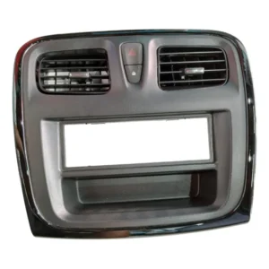 Moldura Painel Central Multimidia Renault Sandero 17/25 Orig Preto Brilhante / Fosco