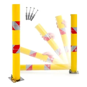 Poste Guarda Vaga Limitador Estacionamento Garagem Dobrável