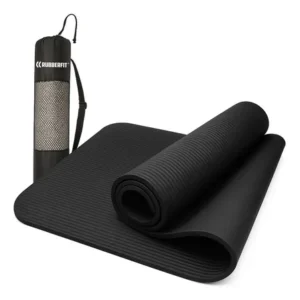 Colchonete Tapete Yoga Pilates Ginástica Grosso 10mm Premium Cor Preto
