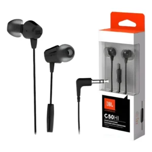 Fone In-ear Jbl C50hi Com Microfone P2 Preto Preto