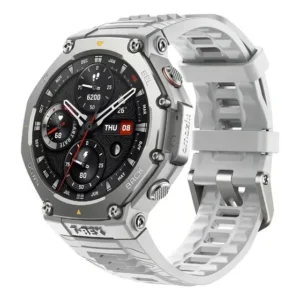Smartwatch Amazfit T-REX T-Rex 3 tela de 1.5" com pulseira de silicone - cor prateado