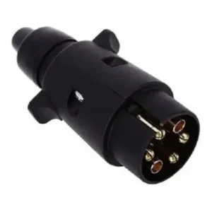 Tomada Plug Engate Carreta Macho 6 Polos Universal Preto